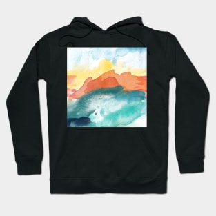 High Tide Abstract #watercolor #painting Hoodie